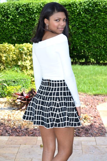 checker skirt